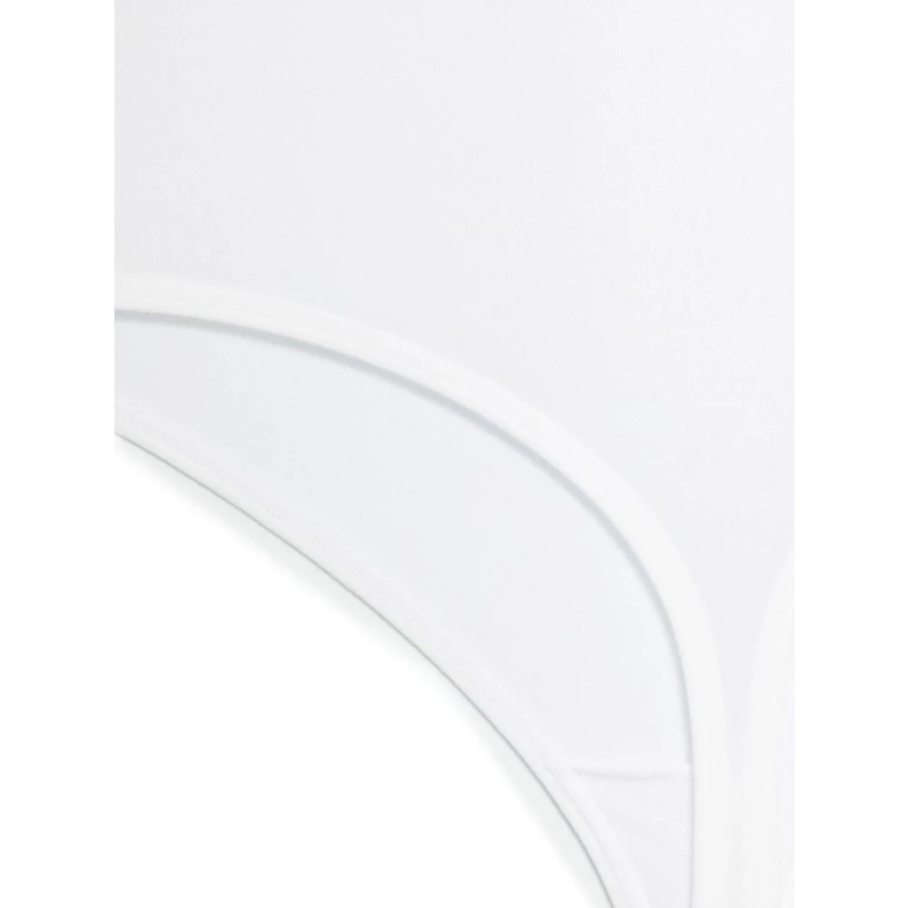 Wolford Witte Mouwloze Top met Hoge Hals White Dames