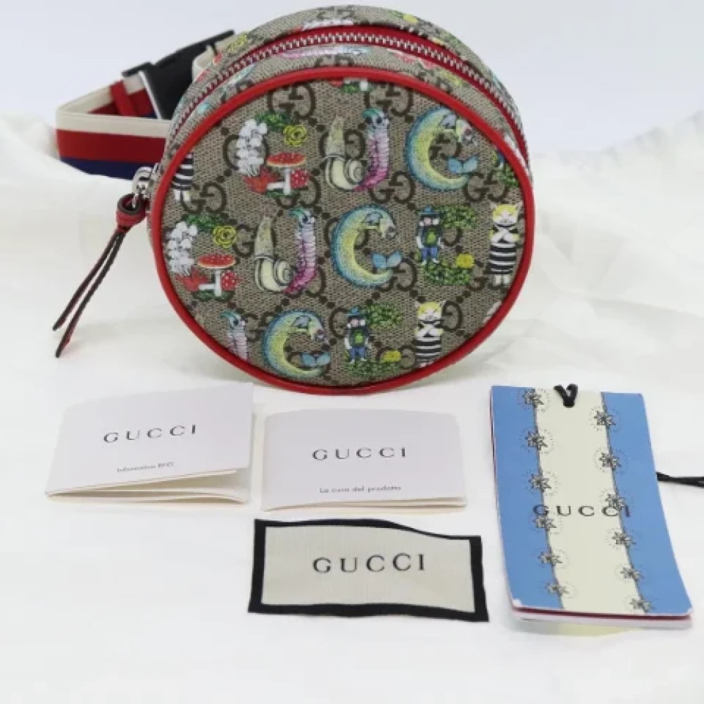 Gucci Vintage Pre-owned Leather pouches Beige Dames