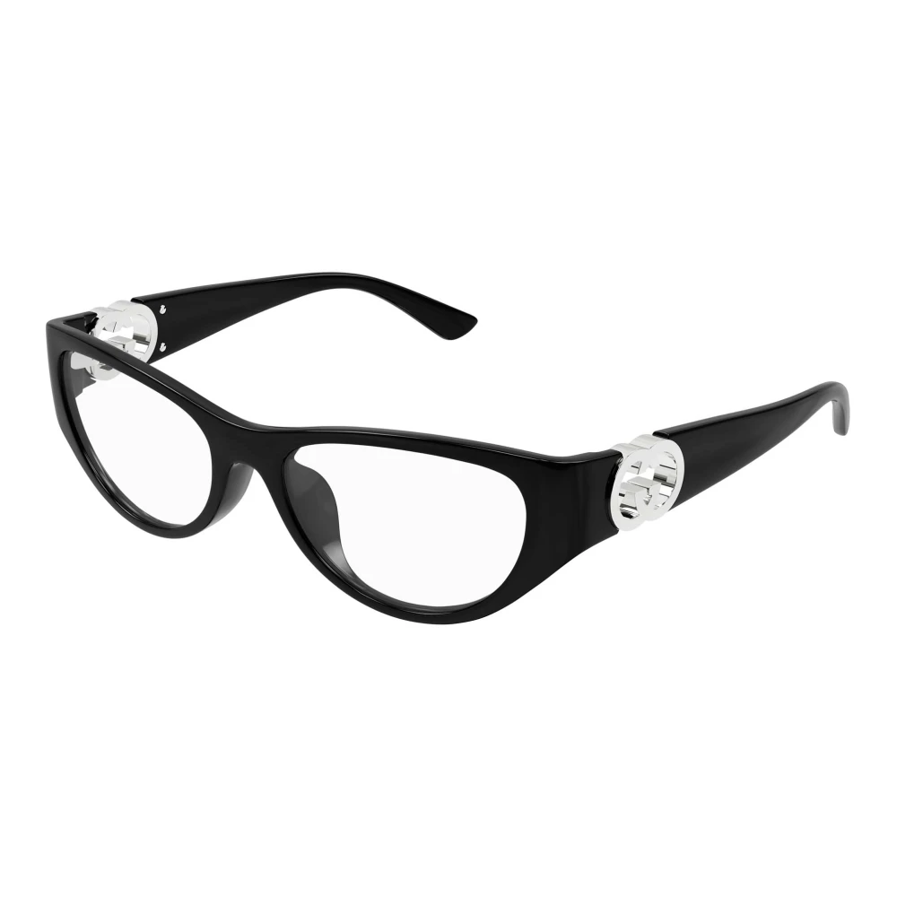 Gucci Women's Black Glasses, 54 Mm, Cat-Eye Eyeglasses