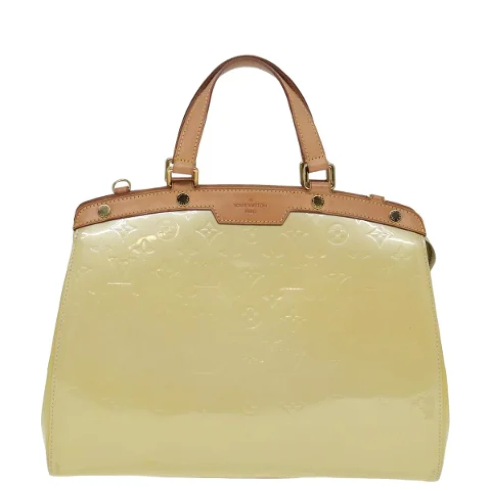 Louis Vuitton Vintage Pre-owned Leather louis-vuitton-bags Yellow Dames