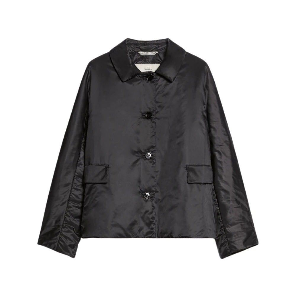Max Mara Stijlvolle waterafstotende jas Black Dames