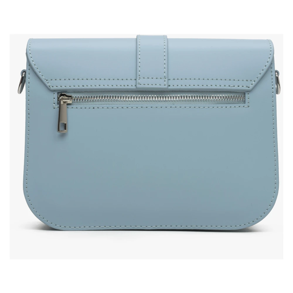 Estro Dames Blauwe Handtas gemaakt van Echt Leer Er00115031 Blue Dames