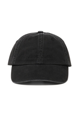 sort-bomuld-gabardine-broderet-hat