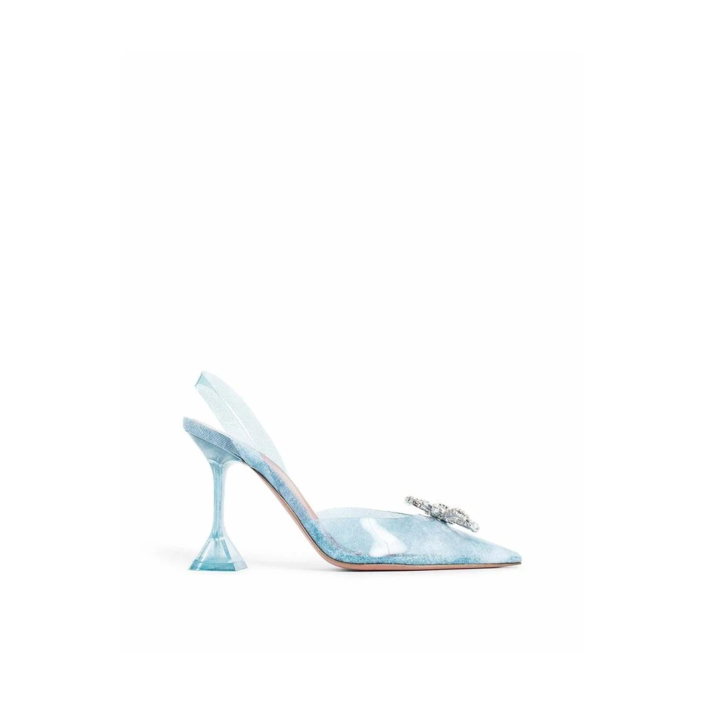 Amina Muaddi Donna Blu Scarpe, 36 Eu, New,