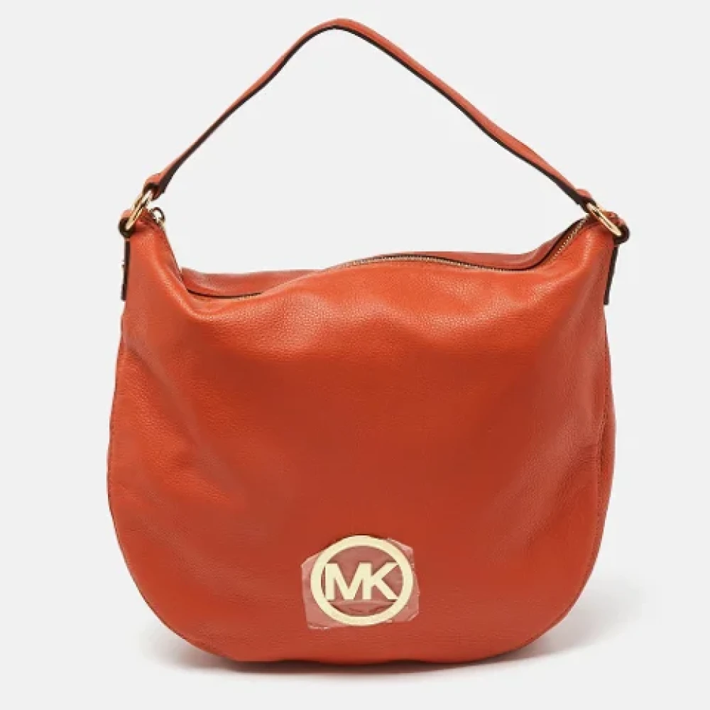 Michael Kors Pre-owned Leather handbags Orange Dames