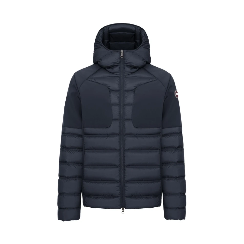 Colmar Blauwe Gewatteerde Slim Fit Hoodie Jas Blue Heren