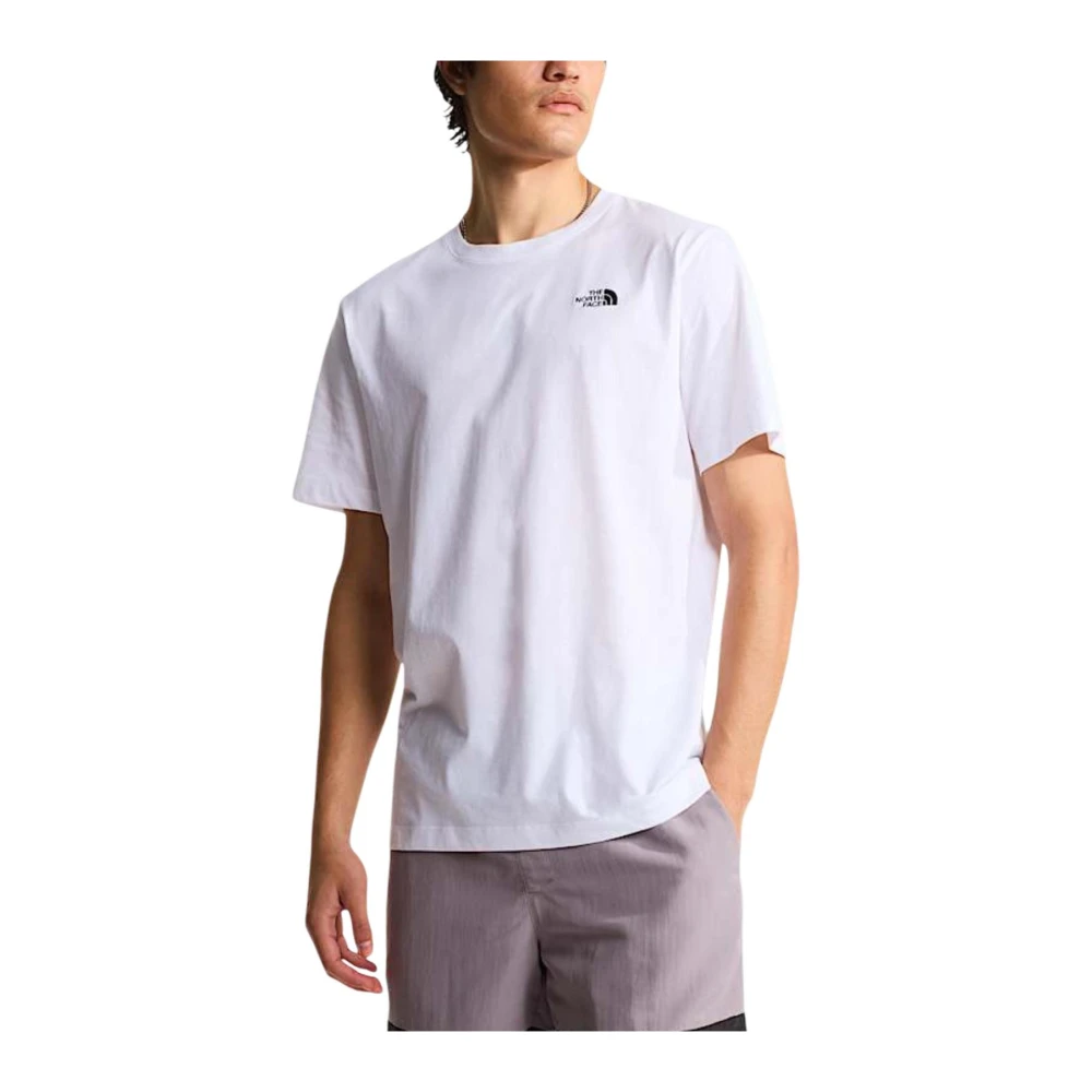 The North Face Men's White Tops, Xl, Round Neck Short Sleeve T-Shirt