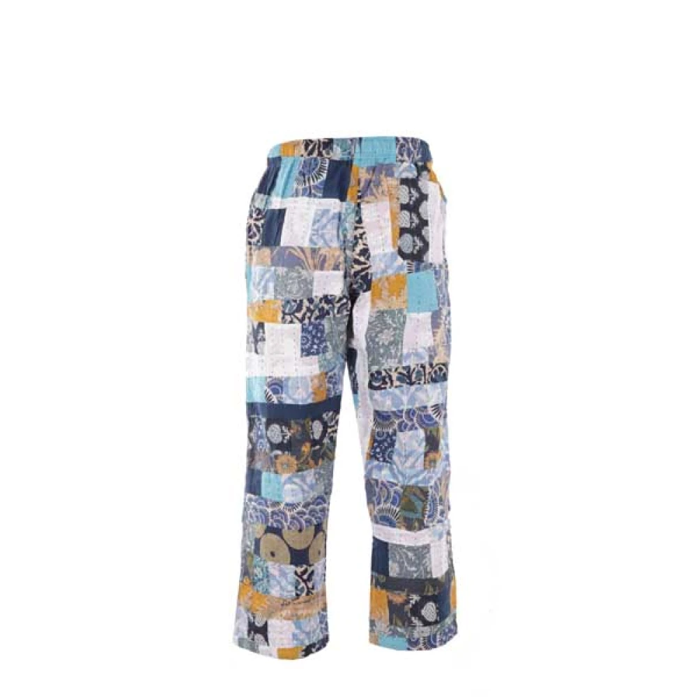 Karu Research Kleurrijke Patchwork Straight Leg Broek Multicolor Heren