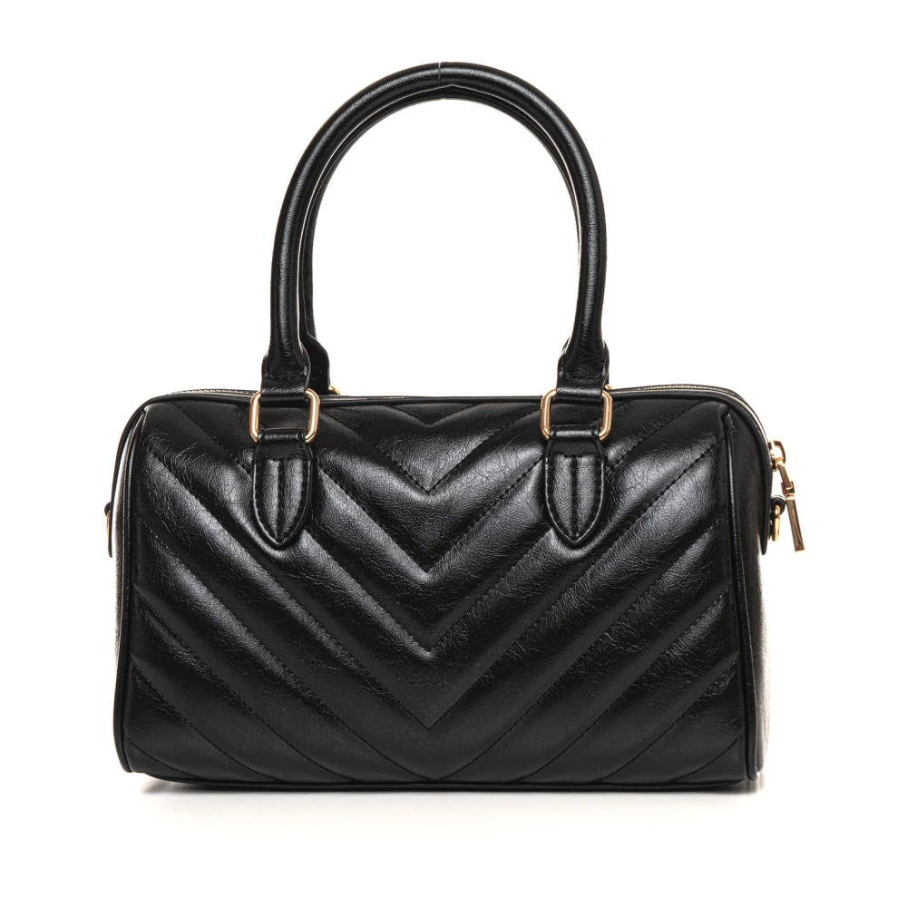 Love Moschino Stijlvolle Box Tas met Ritssluiting Black Dames