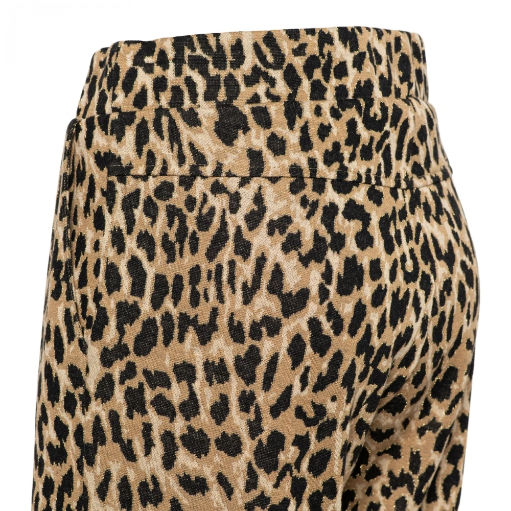 &Co Woman Dieren Jacquard Tiana Broek Brown Dames