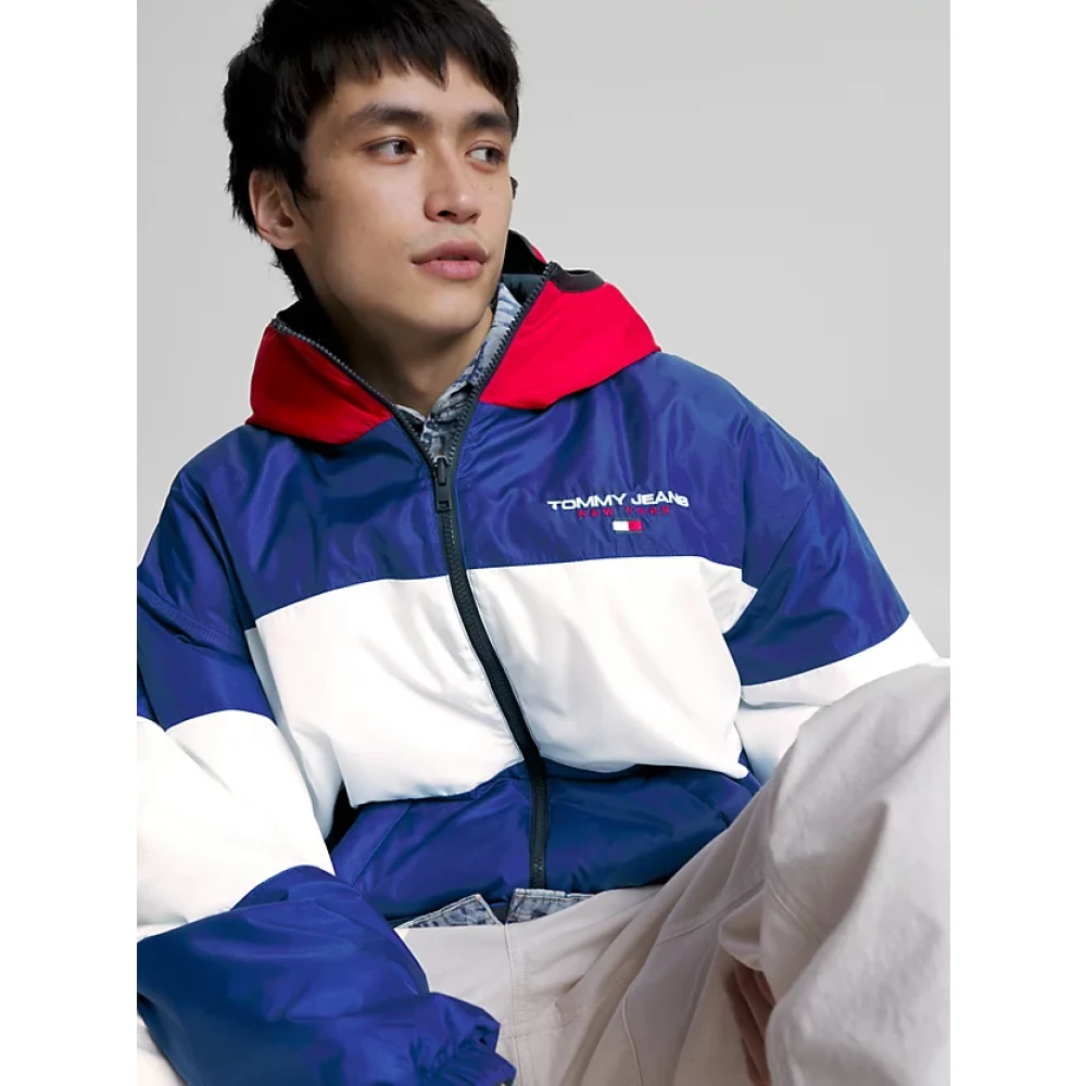 Tommy Hilfiger Heren Tjm Omkeerbare Gewatteerde Jas Tommy Jeans Blue Heren