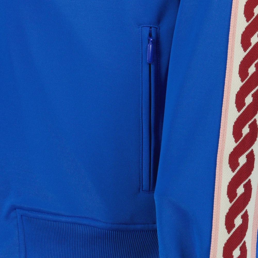 Drole de Monsieur Blauwe Track Geweven Jas Lente-Zomer 2025 Blue Heren