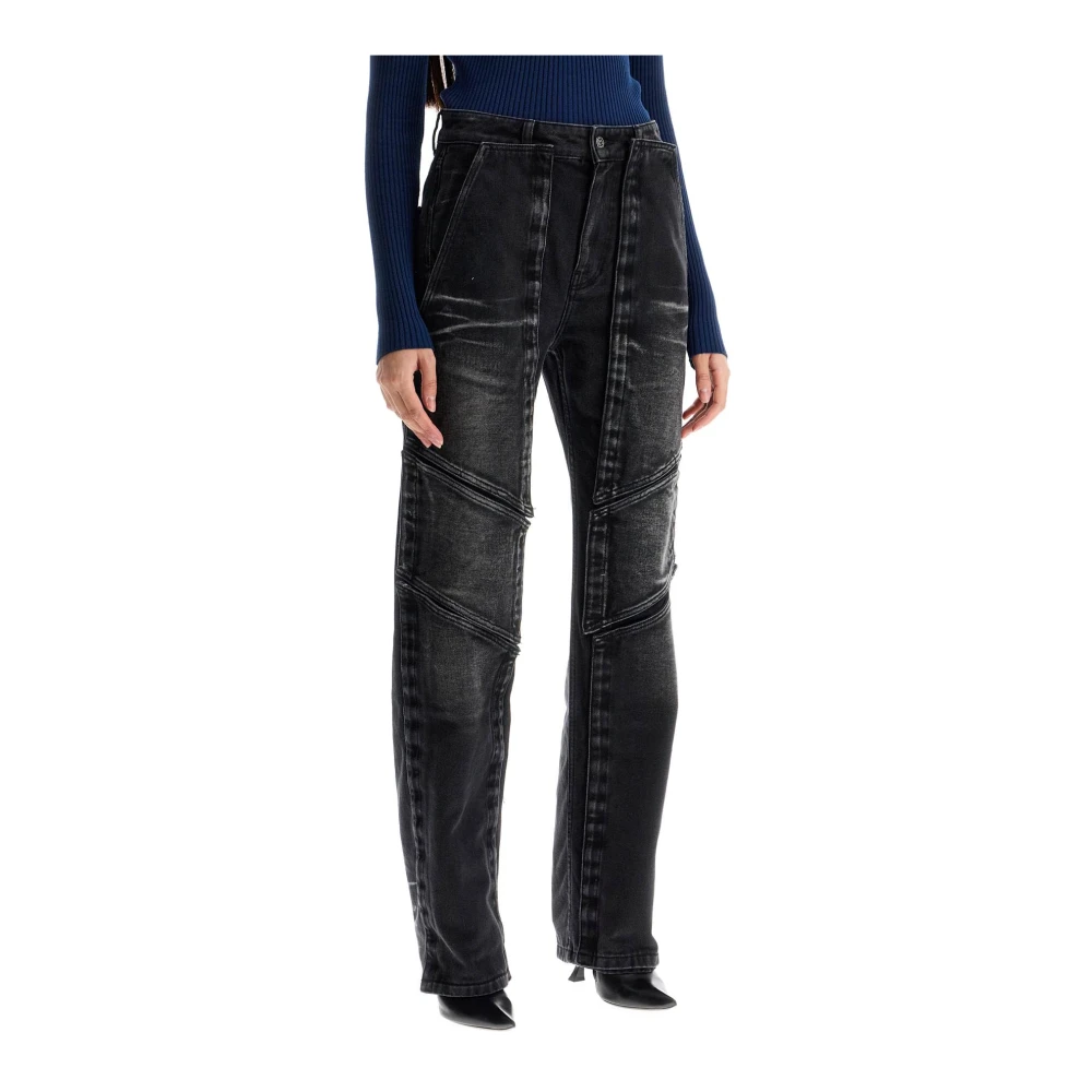 Y Project Veelzijdige Straight Leg Denim Jeans Black Dames