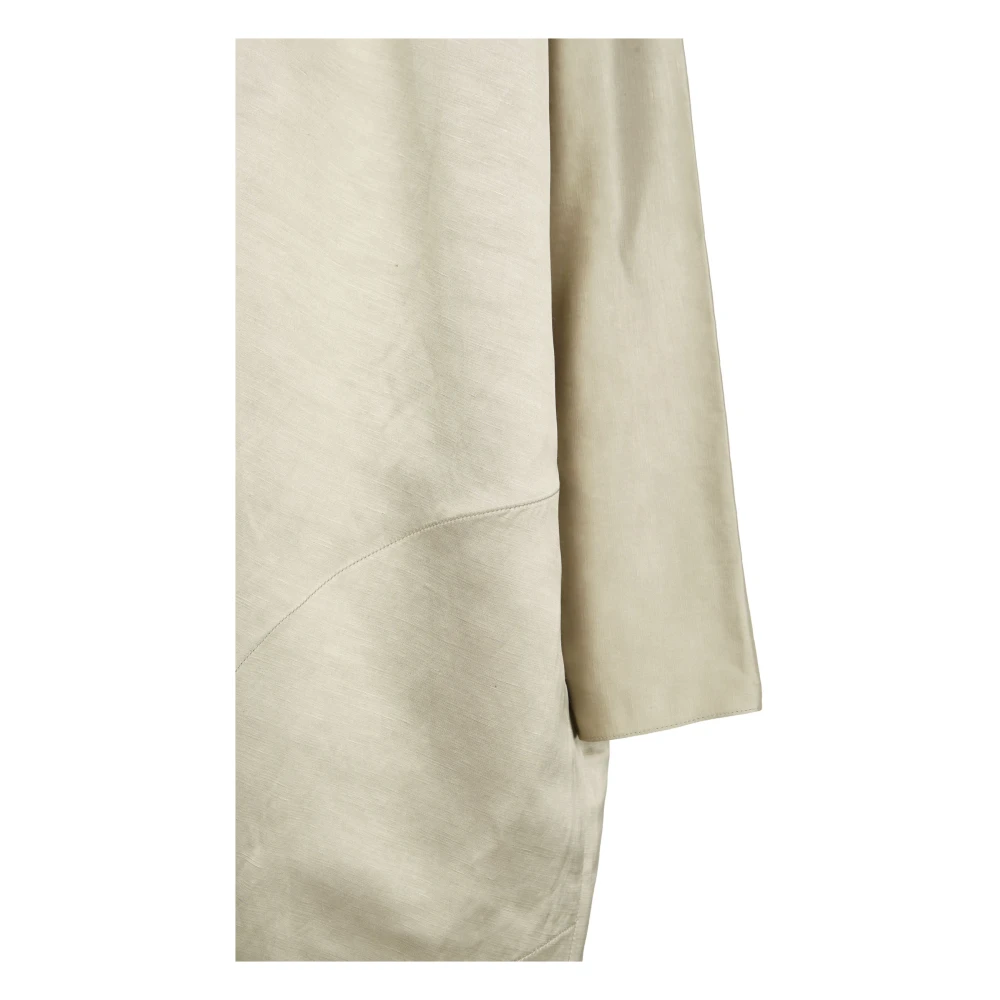Cortana Vrede lang parelmoer jas Beige Dames