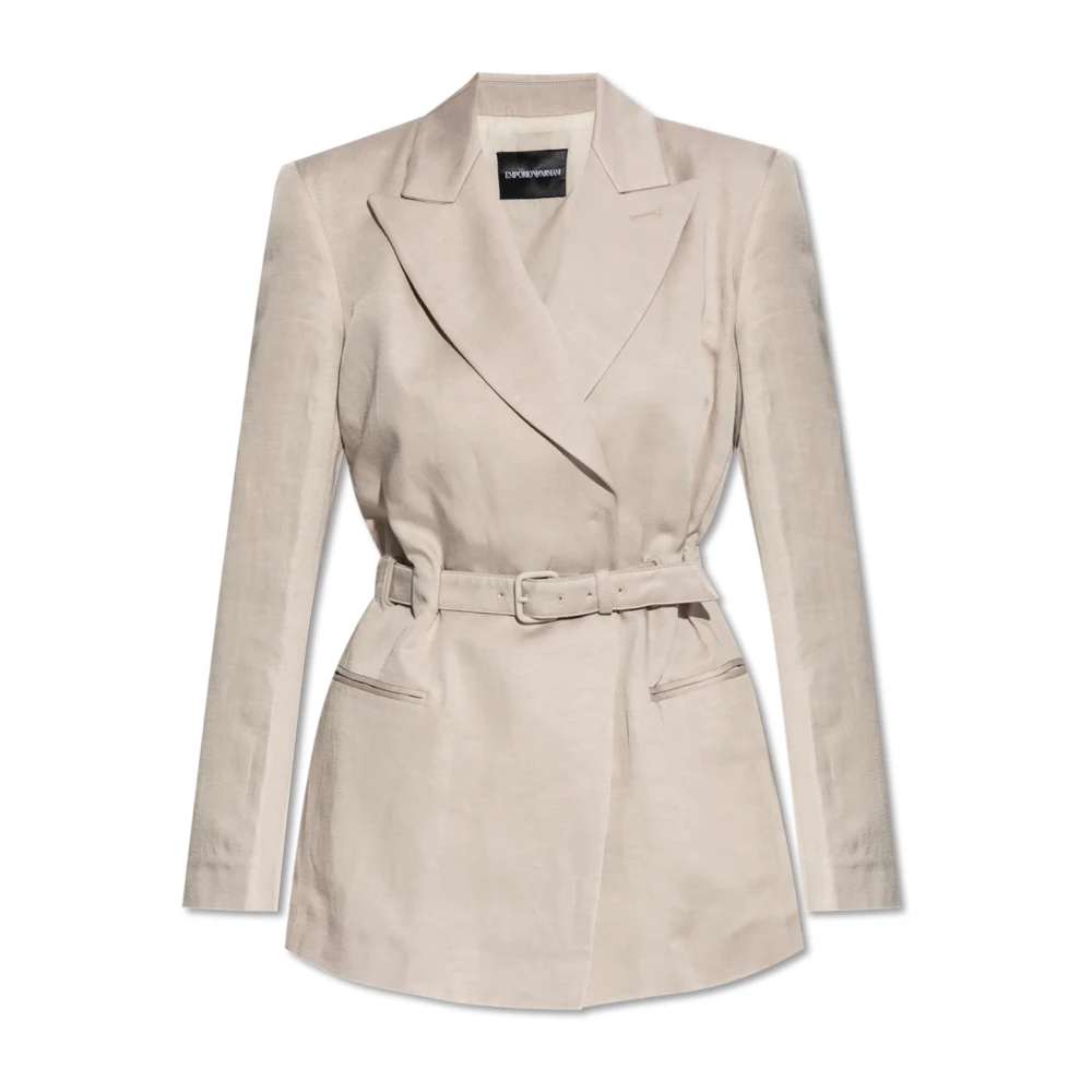 Emporio Armani Femme Gris - Jackets > Blazers
