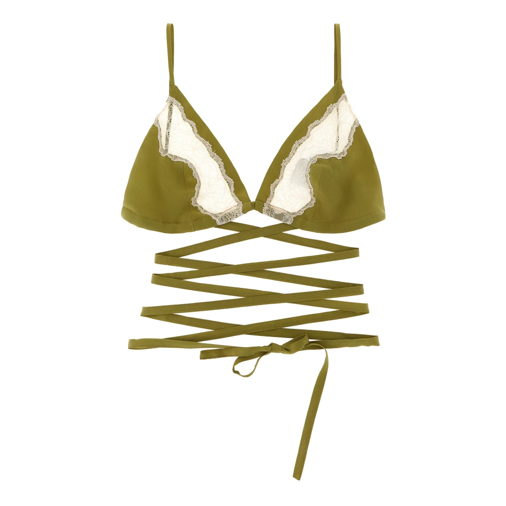 Jejia Green Anna Triangle Bra - Female - Bras - Xs - Underwear