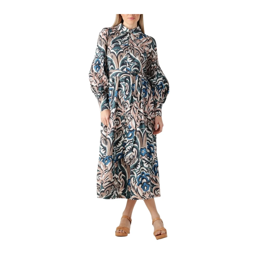 Dea Kudibal Rosetta Midi Jurk in Multicolor Print Multicolor Dames