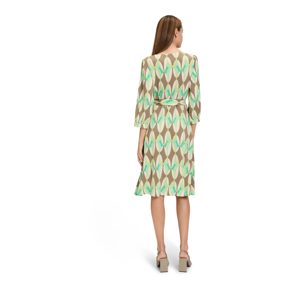 Betty Barclay Jersey Jurk met Grafische Print Multicolor Dames