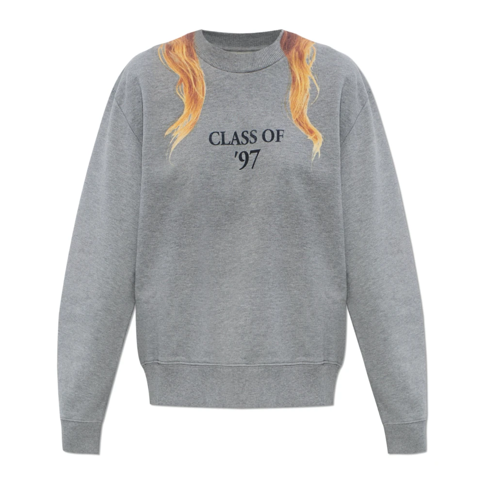 Mm6 Maison Margiela Damen Grau Sweatshirts & Hoodies, Xsgröße: