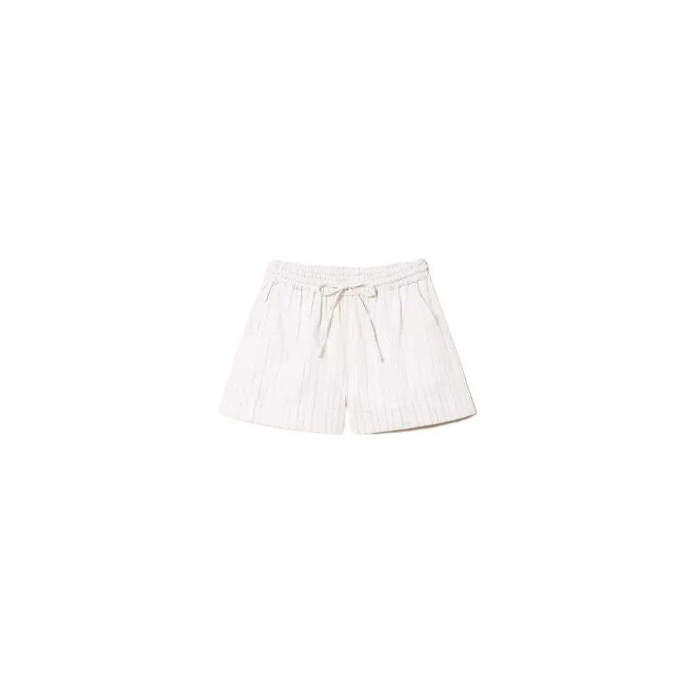 Twinset Short Shorts White Dames
