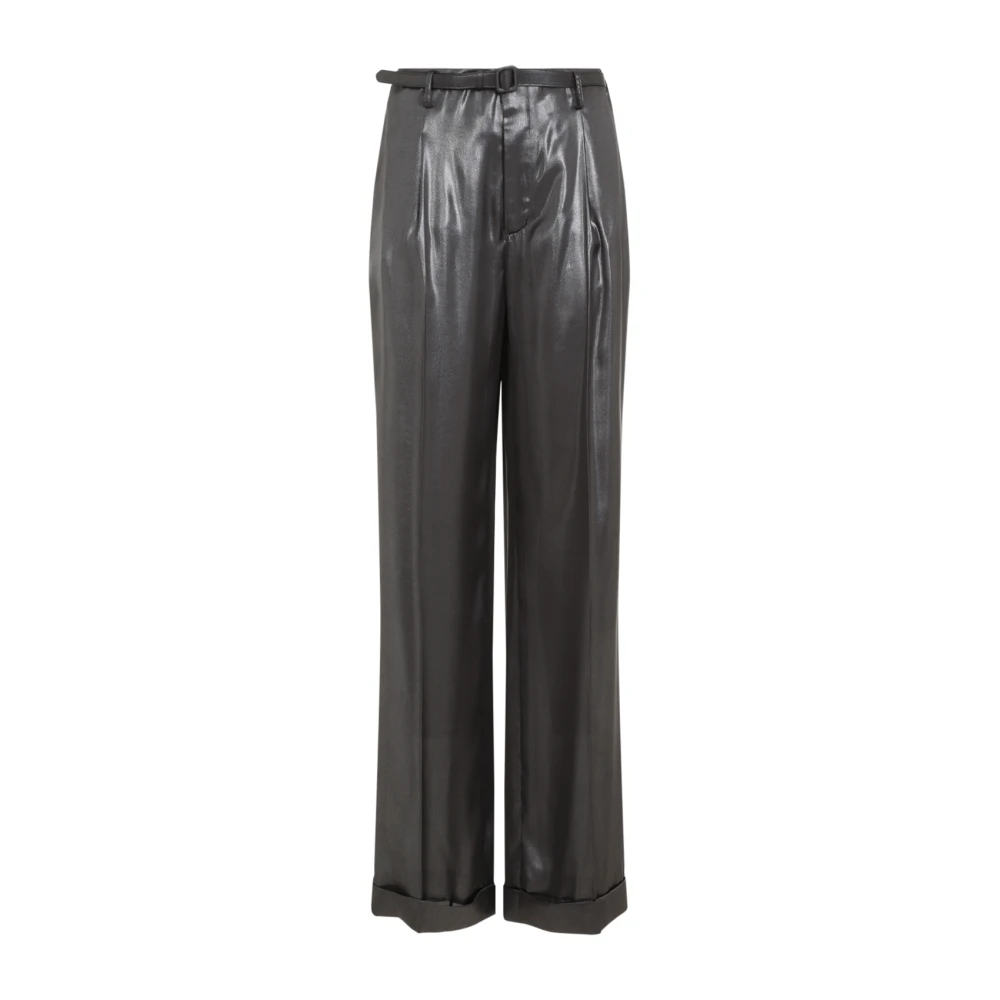 Ralph Lauren Women's Gray Wide Trousers, Xs, Acklie Pleated Trousers