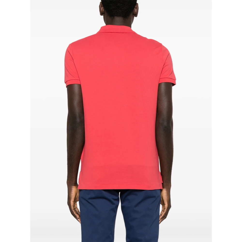Polo Ralph Lauren Aangepaste Slim Fit Katoenen Poloshirt Red Heren