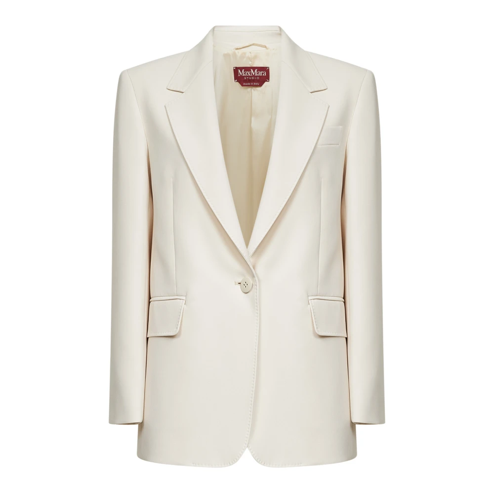 Max Mara Studio Women's Beige Blazers, M, Bosco Blazer