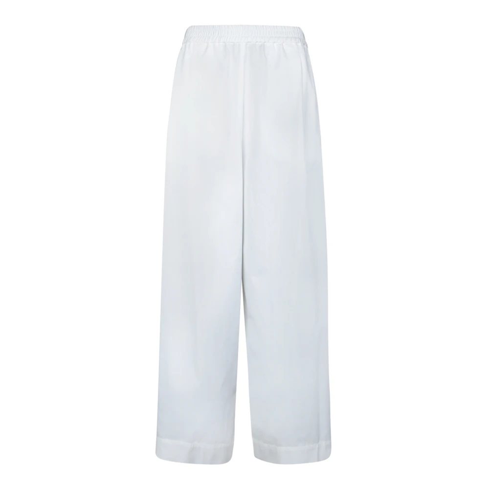 Fabiana Filippi Witte Katoenen Elastische Taillebroek White Dames