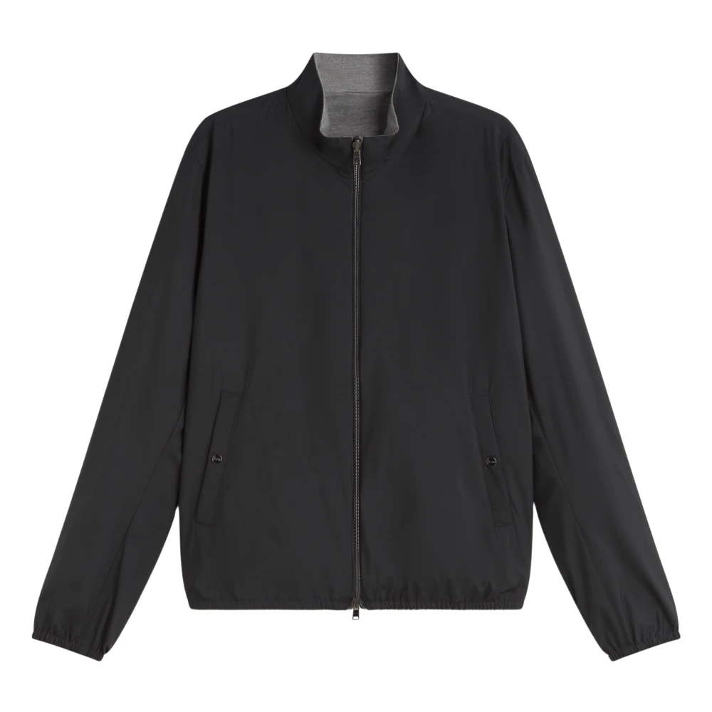 Herno Omkeerbare jas voor moderne mannen Black Heren
