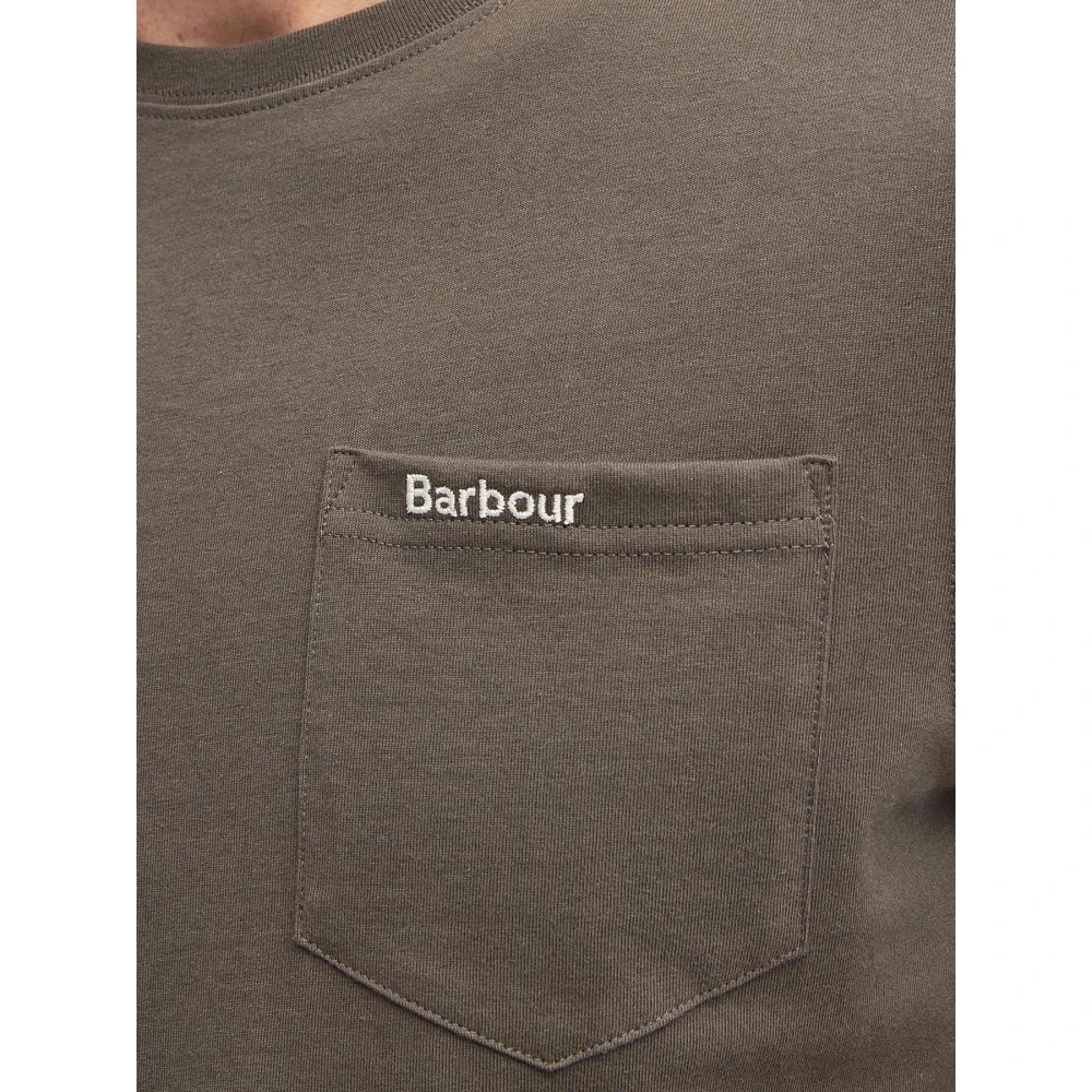 Barbour Zak T-shirt Langdon Stijlvol Tarmac Brown Heren