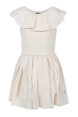 ivory-short-sleeved-casual-dress