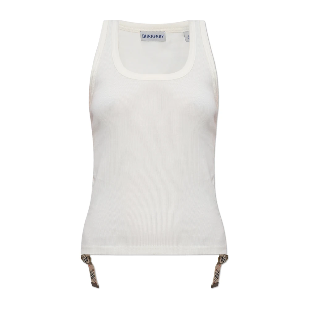 Burberry Gerimpelde Top White Dames