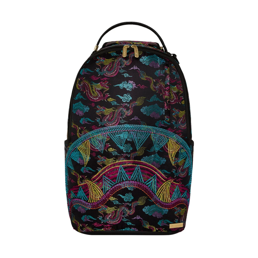 Sprayground Geborduurde Draak Stijlvolle Rugzak Multicolor Unisex