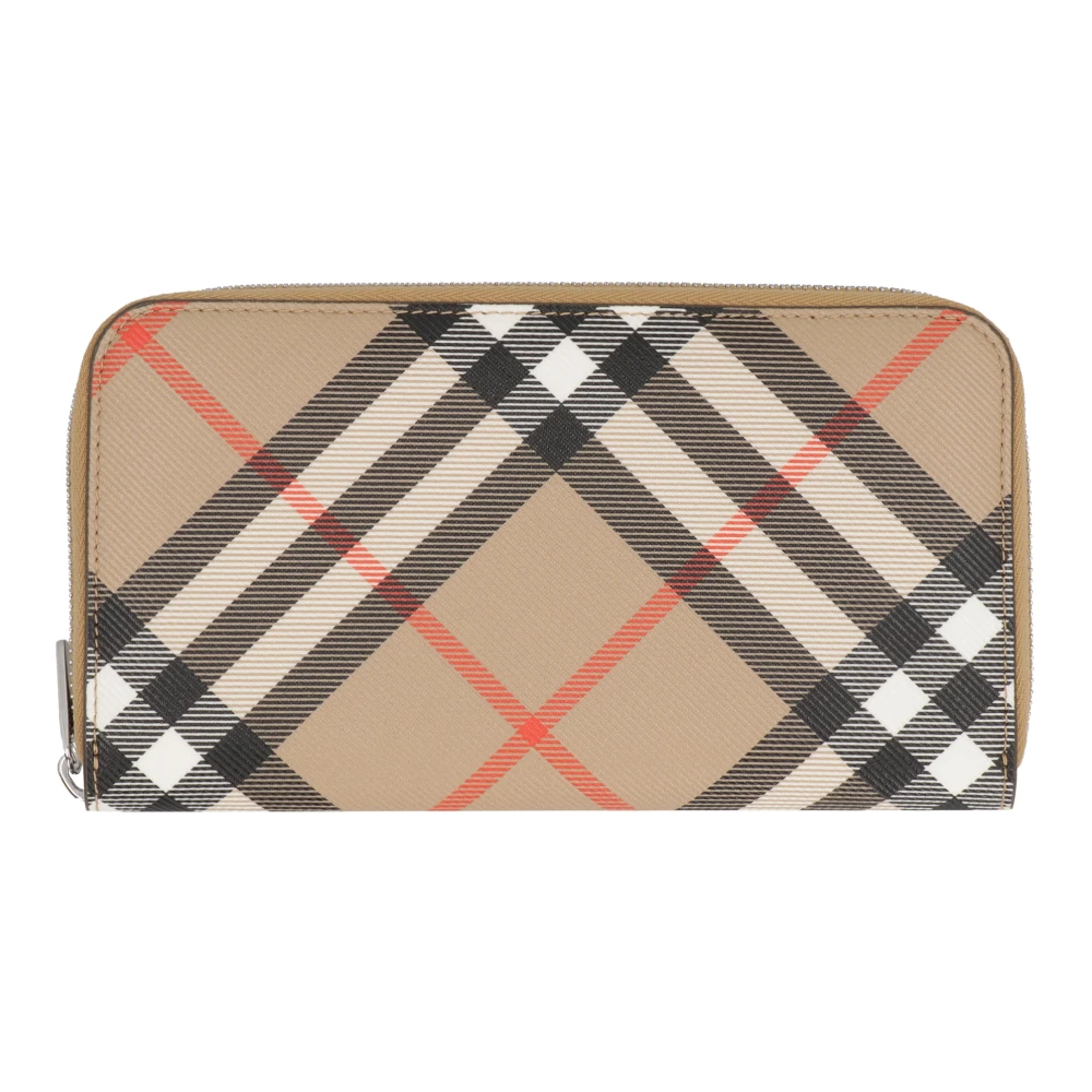 Burberry Men's Beige Coated Canvas Wallet - Wallets & Cardholders - One Size - Accessories
