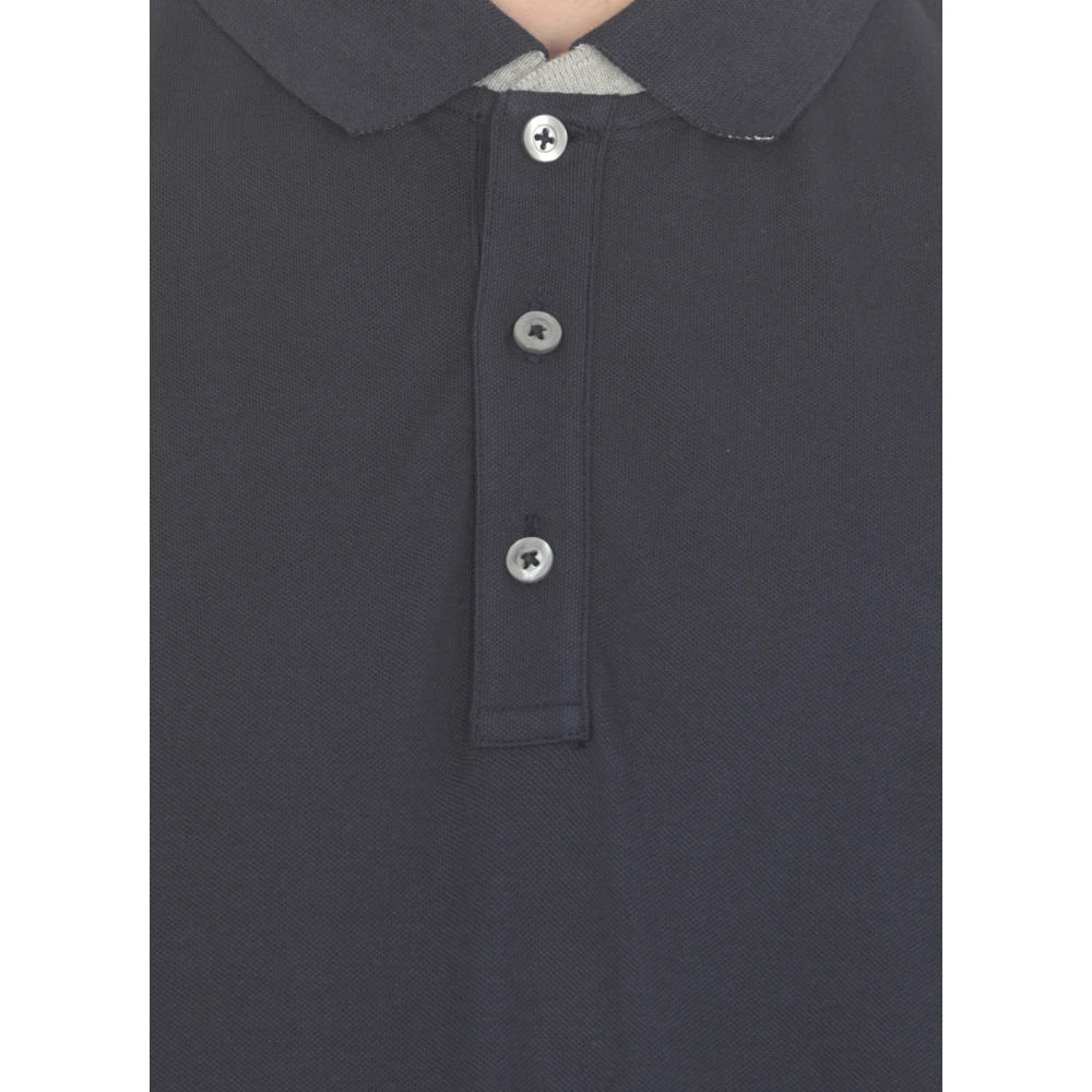 Fay Polo Shirts Blue Heren