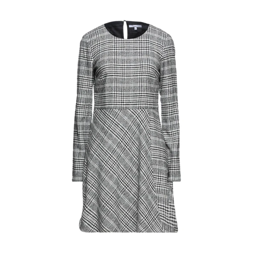 PATRIZIA PEPE Korte jurk in Prince of Wales-ruit Gray Dames