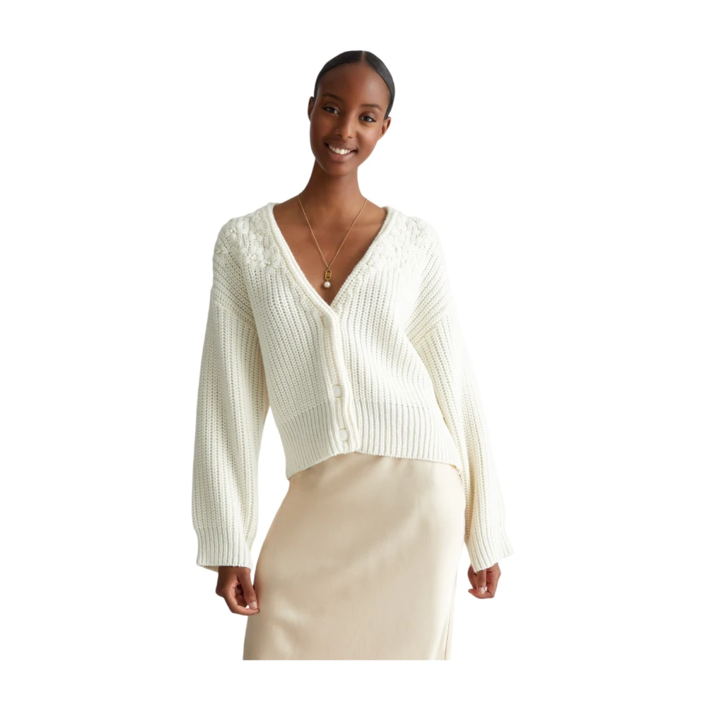 Liu Jo Stijlvolle Gebreide Top Beige Dames