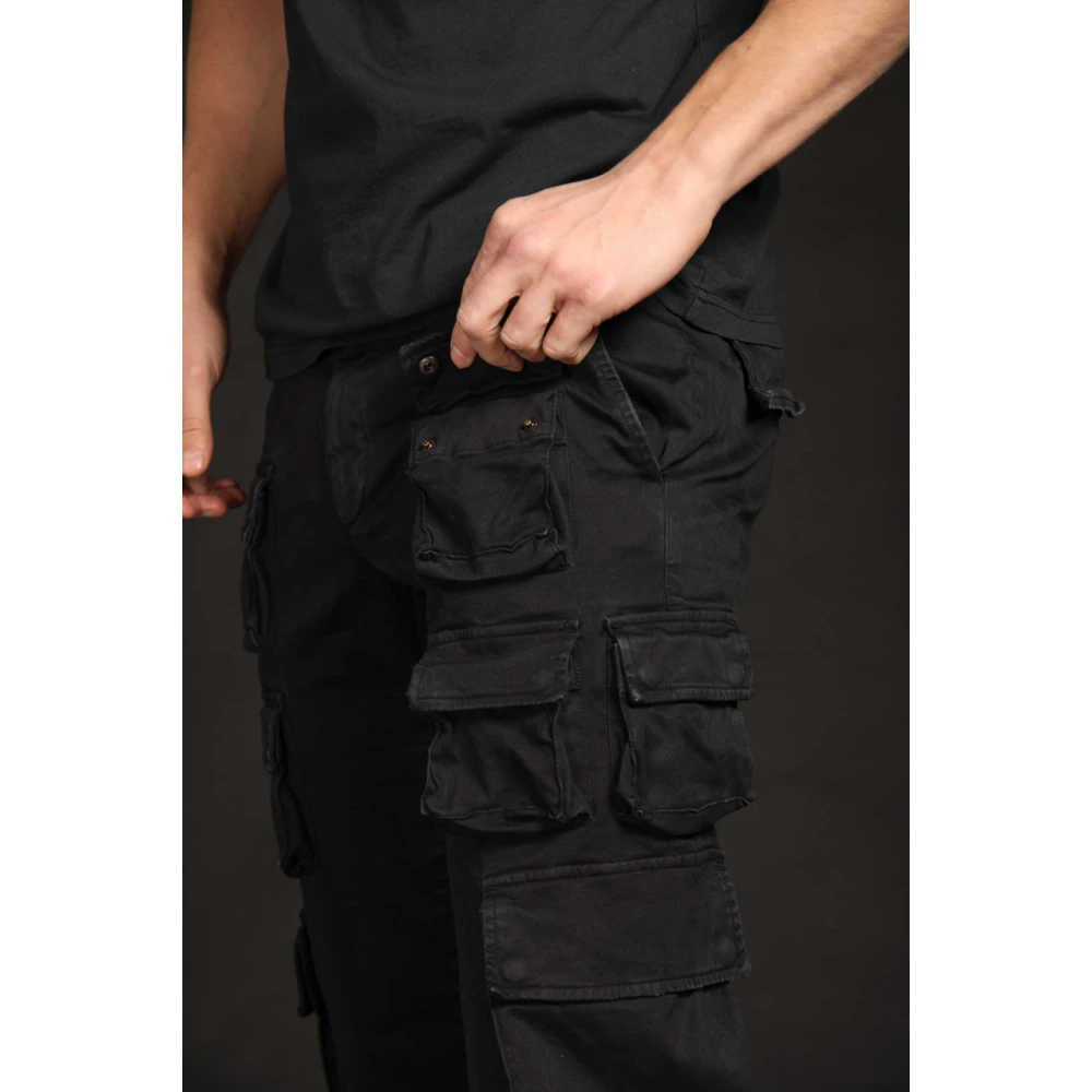 Mason's Caracas Cargo Broek Regular Fit Black Heren
