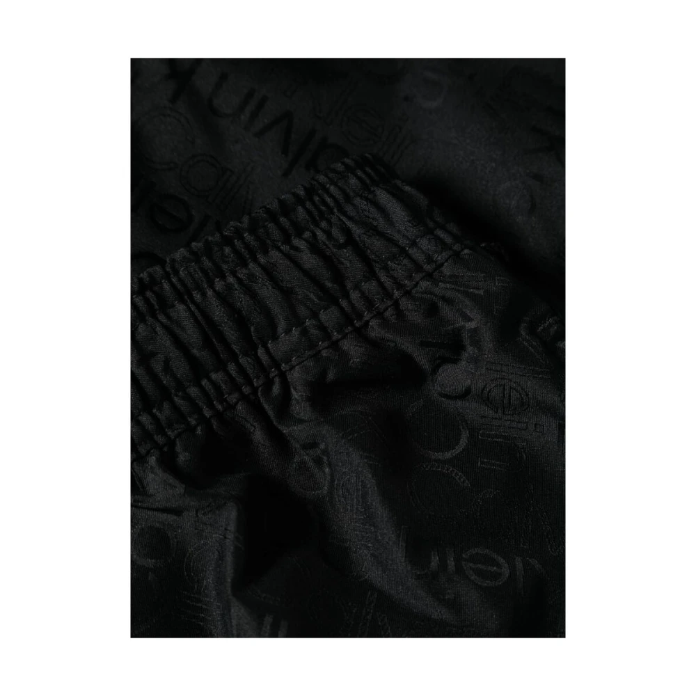 Calvin Klein Logo Jacquard Strandkleding Zwembroek Black Heren