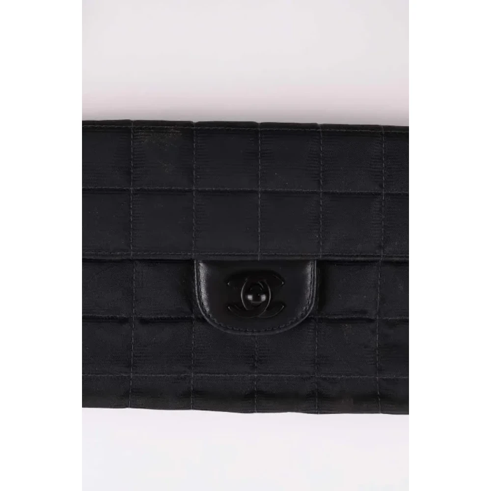 Chanel Vintage Pre-owned Fabric shoulder-bags Black Dames