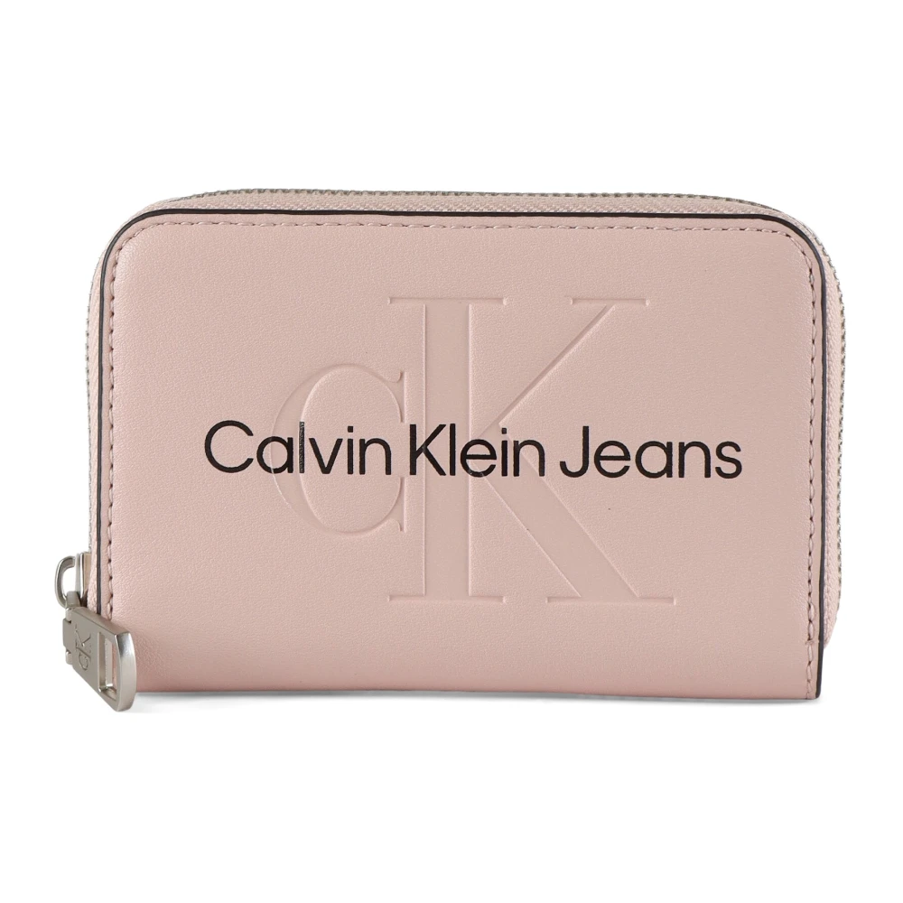 Calvin Klein Jeans Eco-leer Logo Mini Portemonnee Pink Dames