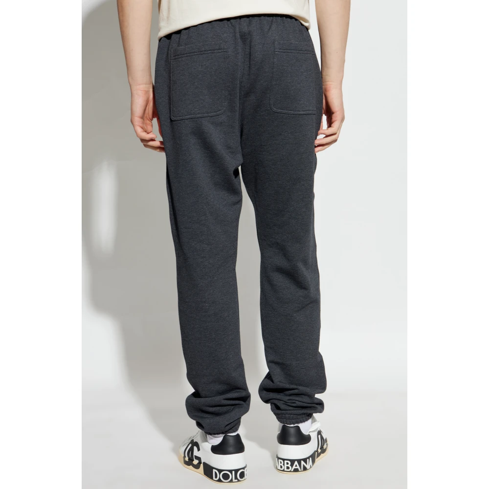 Dolce & Gabbana Sweatpants met bedrukt logo Gray Heren