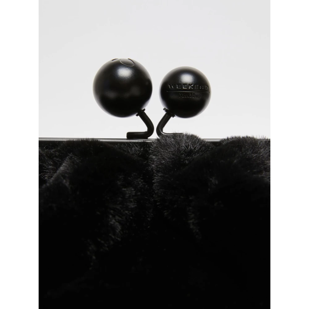 Max Mara Weekend Stijlvolle Pasticcino Tas met Karvane Stof Black Dames