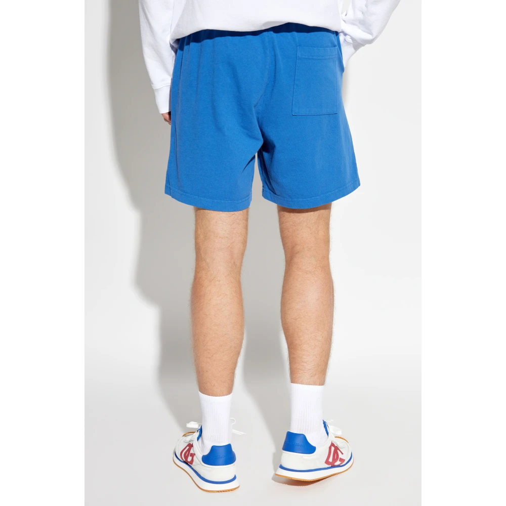 Sporty & Rich Katoenen shorts Blue Unisex