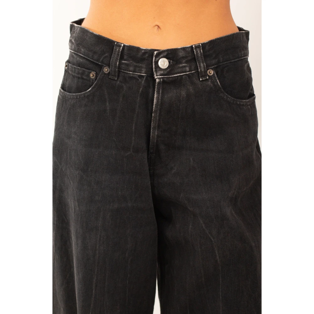 Haikure Zwarte Was Losse Jeans Black Dames