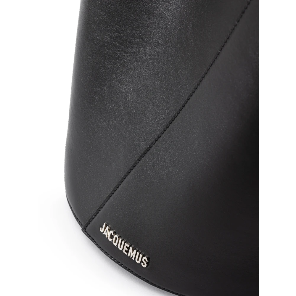 Jacquemus Geknoopte Bucket Bag Le Tourni Black Heren