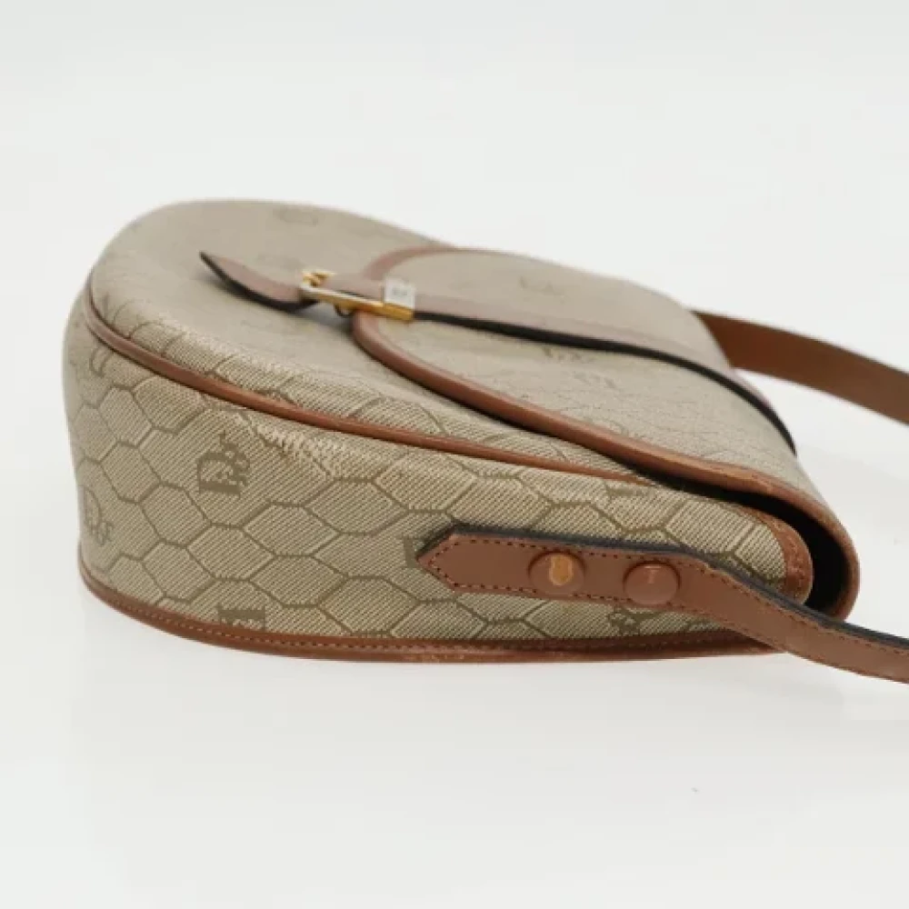 Dior Vintage Pre-owned Canvas dior-bags Beige Dames