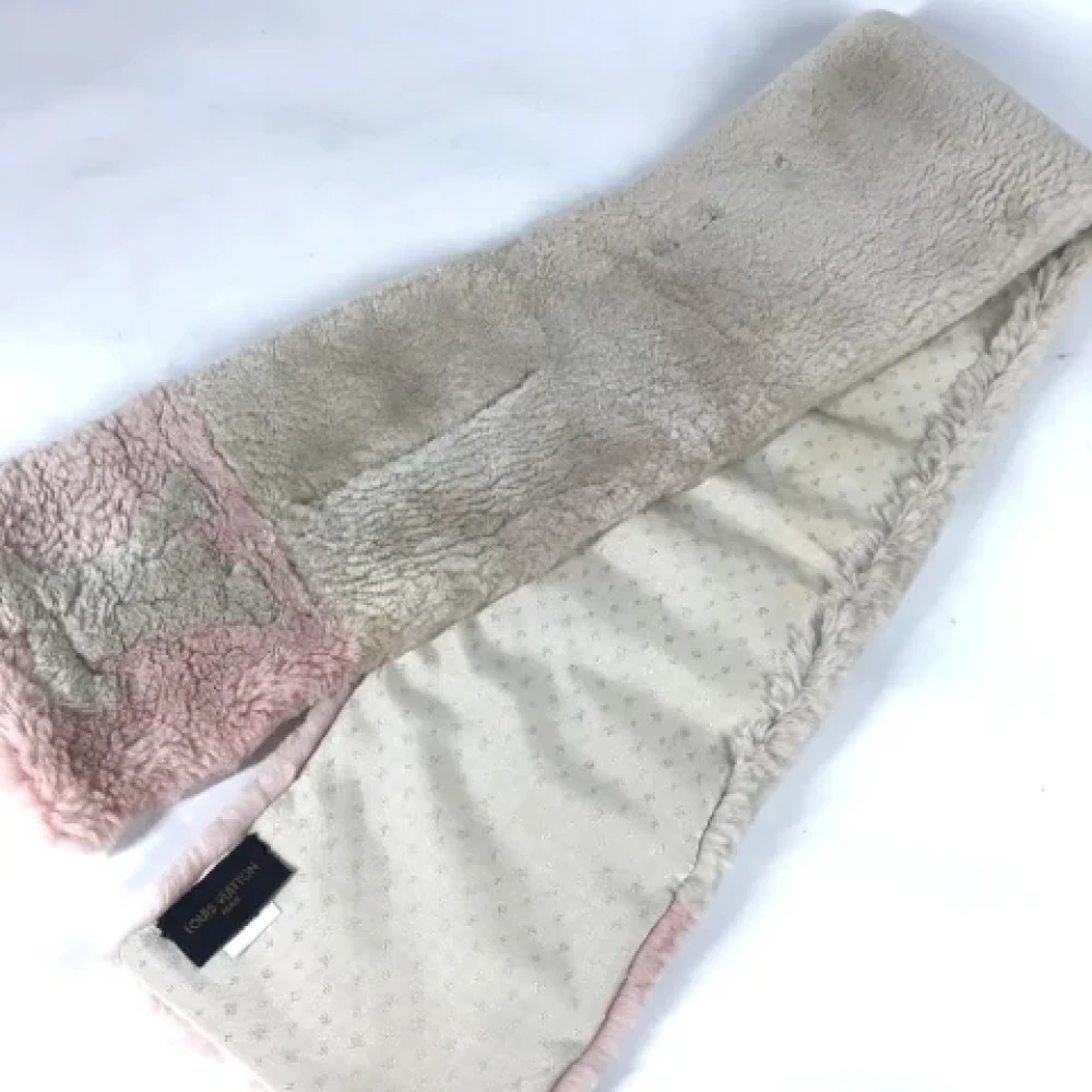 Louis Vuitton Vintage Pre-owned Fabric scarves Beige Dames