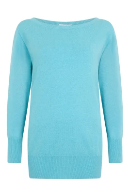 Cashmere Båtringad Tröja