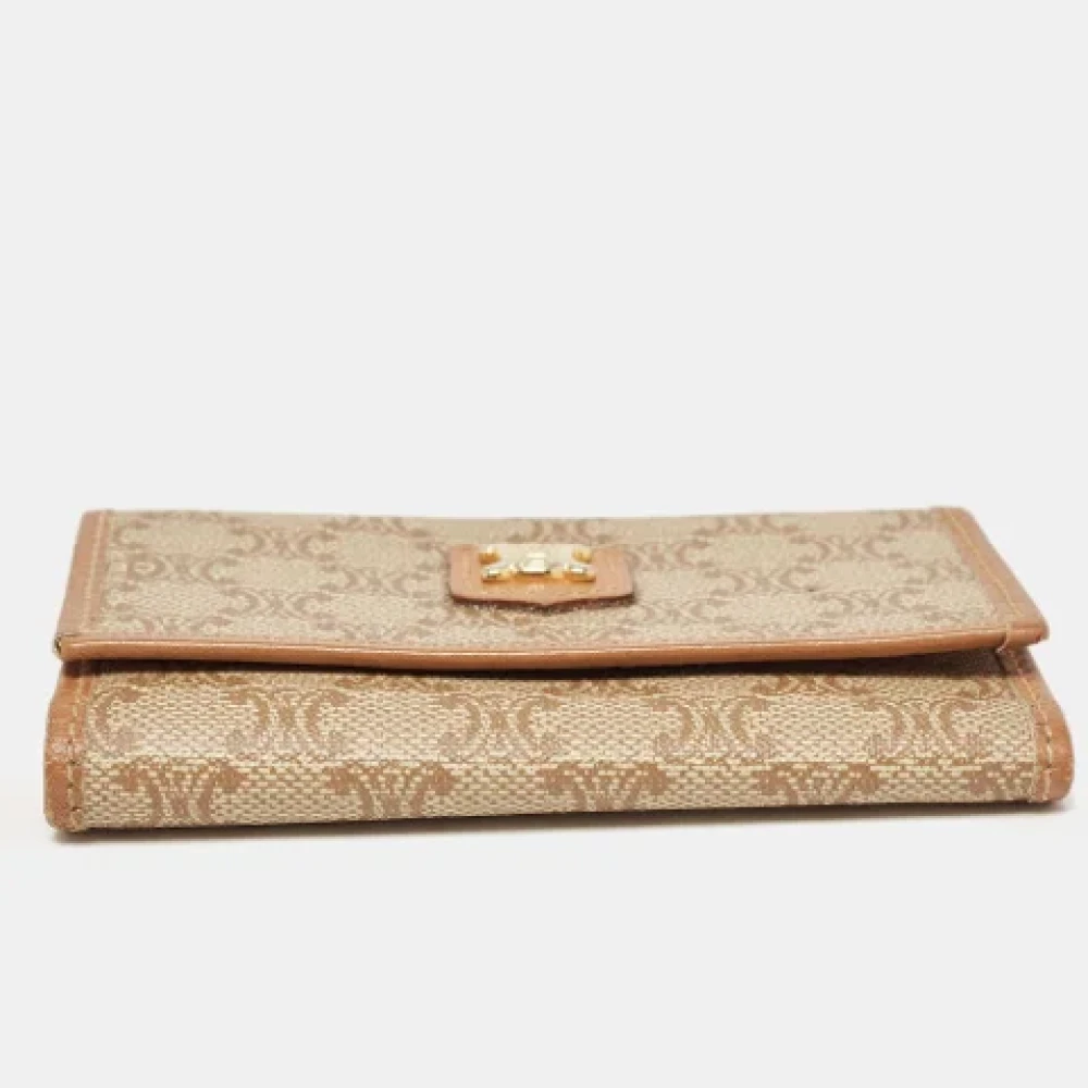 Celine Vintage Pre-owned Coated canvas celine-bags Beige Dames